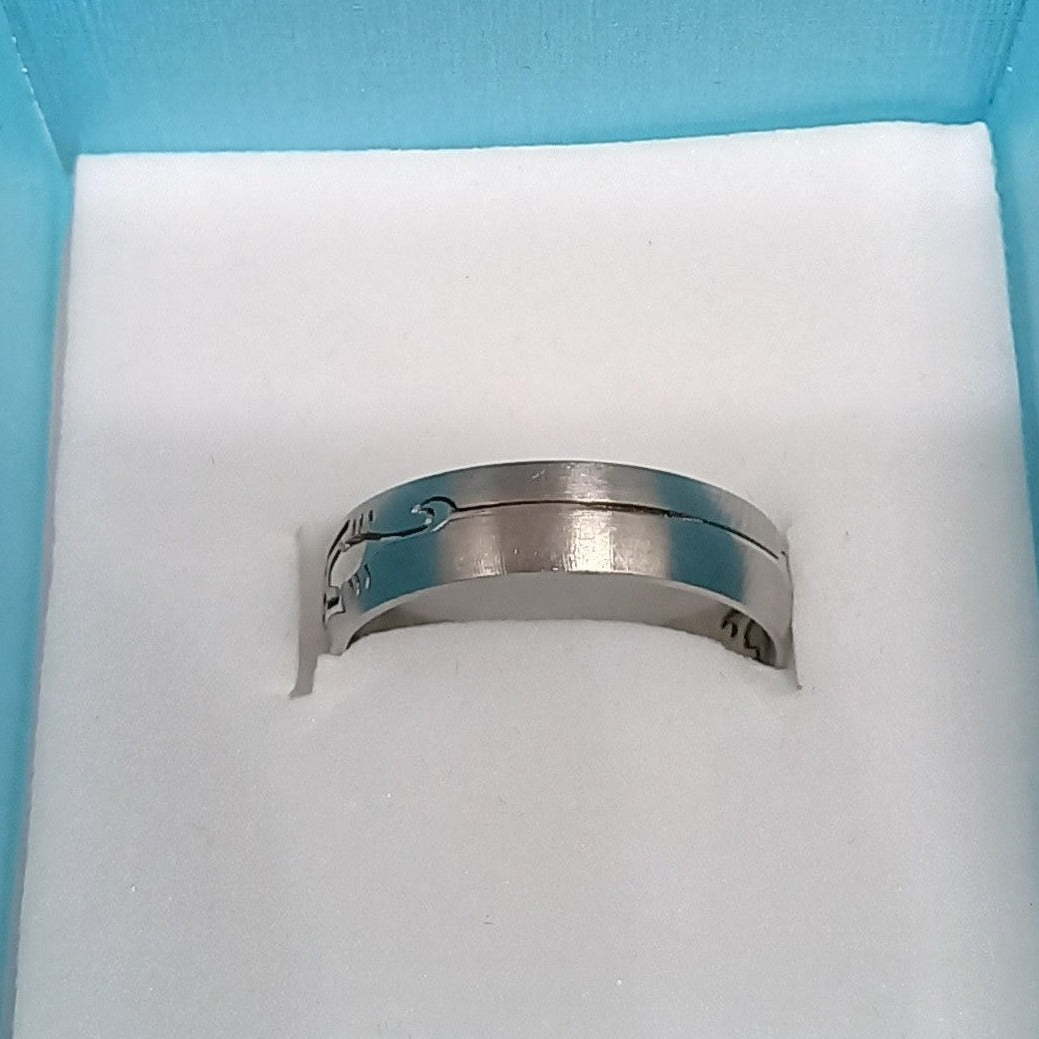 6mm Cut-Out 316L Surgical Stainless Steel Ring