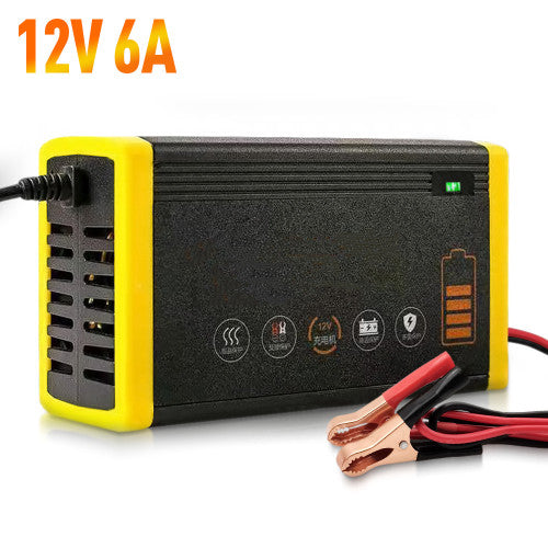 Car Battery Charger 12V 6A Intelligent Charging Repair Pulse Type