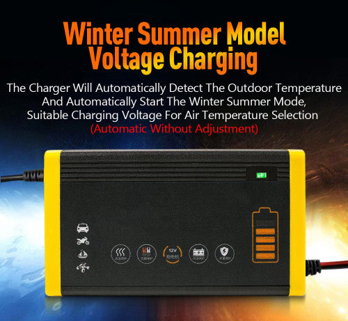 Car Battery Charger 12V 6A Intelligent Charging Repair Pulse Type