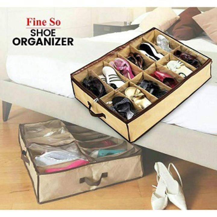 Shoes Under – Space Saving Shoe Organizer & Protector