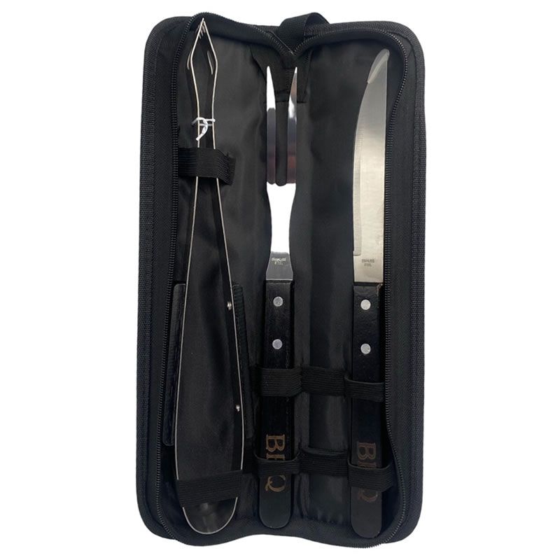 3 Piece Stainless Steel Braai Utensil Set