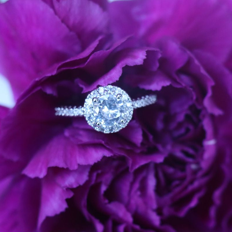 Elegant 1 Carat Cubic Zirconia Ring - Size 6 (M)