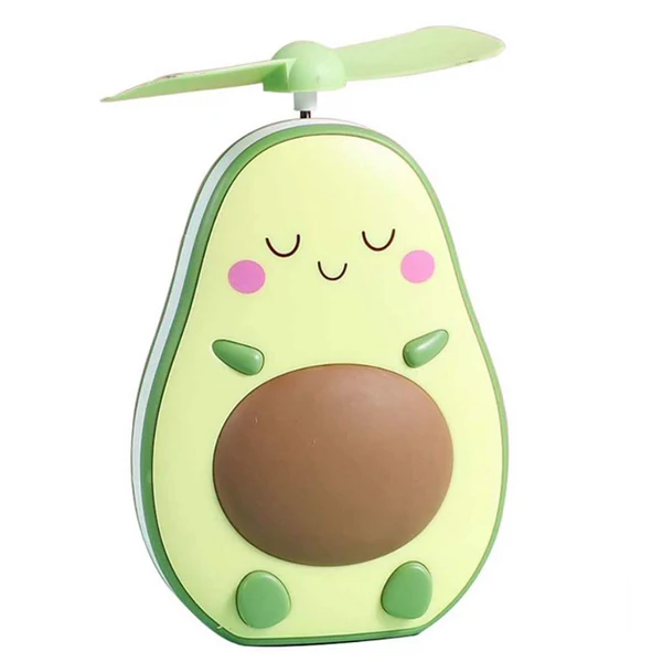 Mini Handheld Fan and Mirror with LED Night