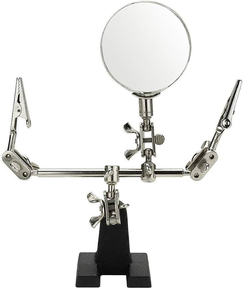 Soldering Third Hand Helping Stand Magnifying Tool