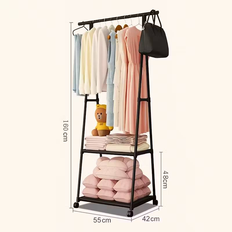 Triangular Clothing Rail and Shoe Rack