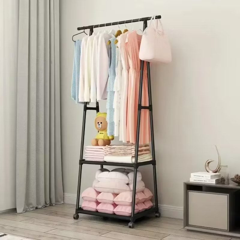 Triangular Clothing Rail and Shoe Rack