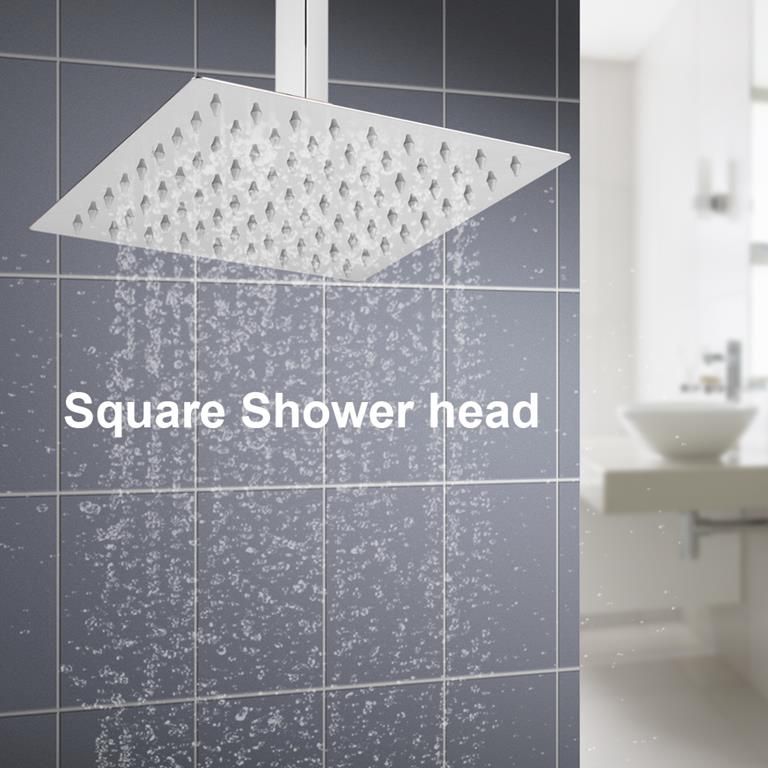 Stainless Steel Rainfall Shower Head with Extension Arm