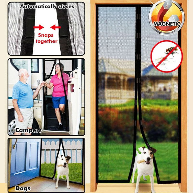 Hands-Free Magnetic Screen Door Mesh