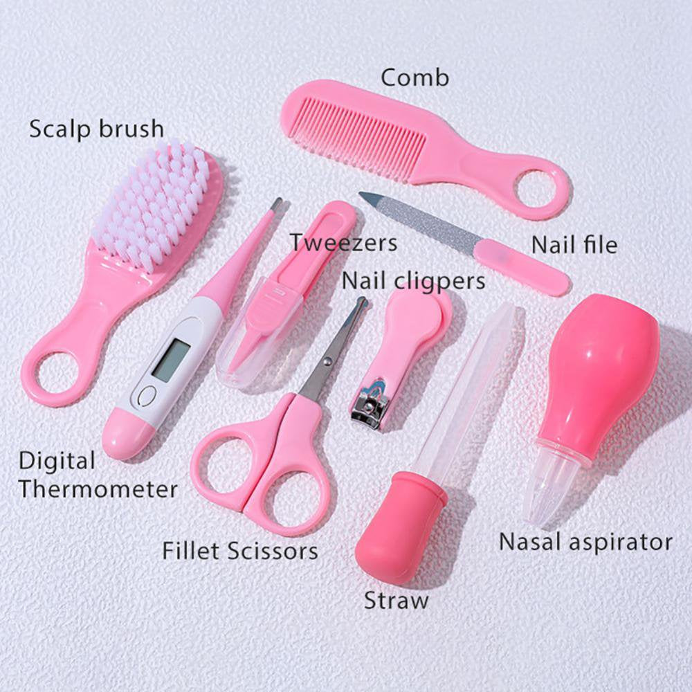 Baby Newborn Care Set - Pink 9 Piece