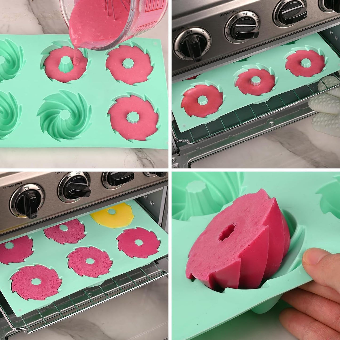Swirl Shaped Silicone Baking Mold