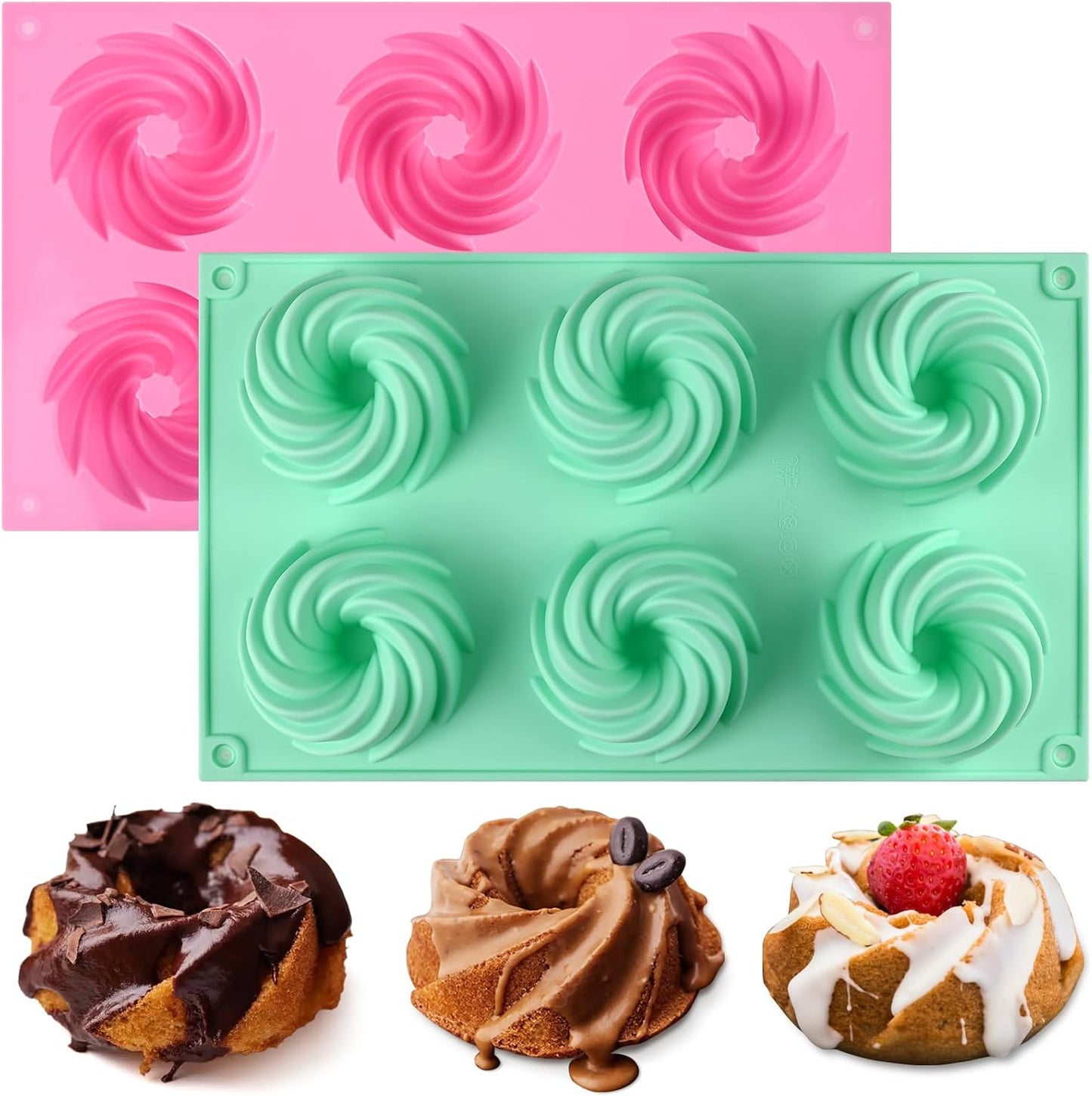Swirl Shaped Silicone Baking Mold