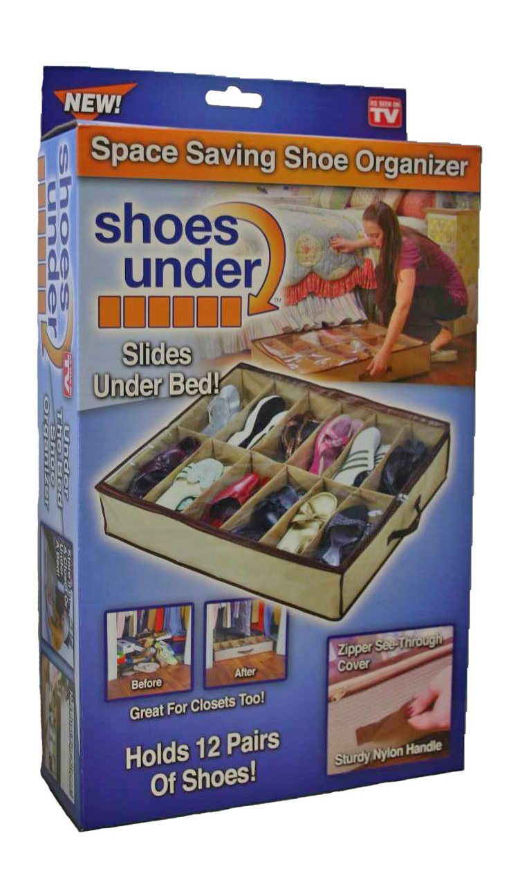 Shoes Under – Space Saving Shoe Organizer & Protector