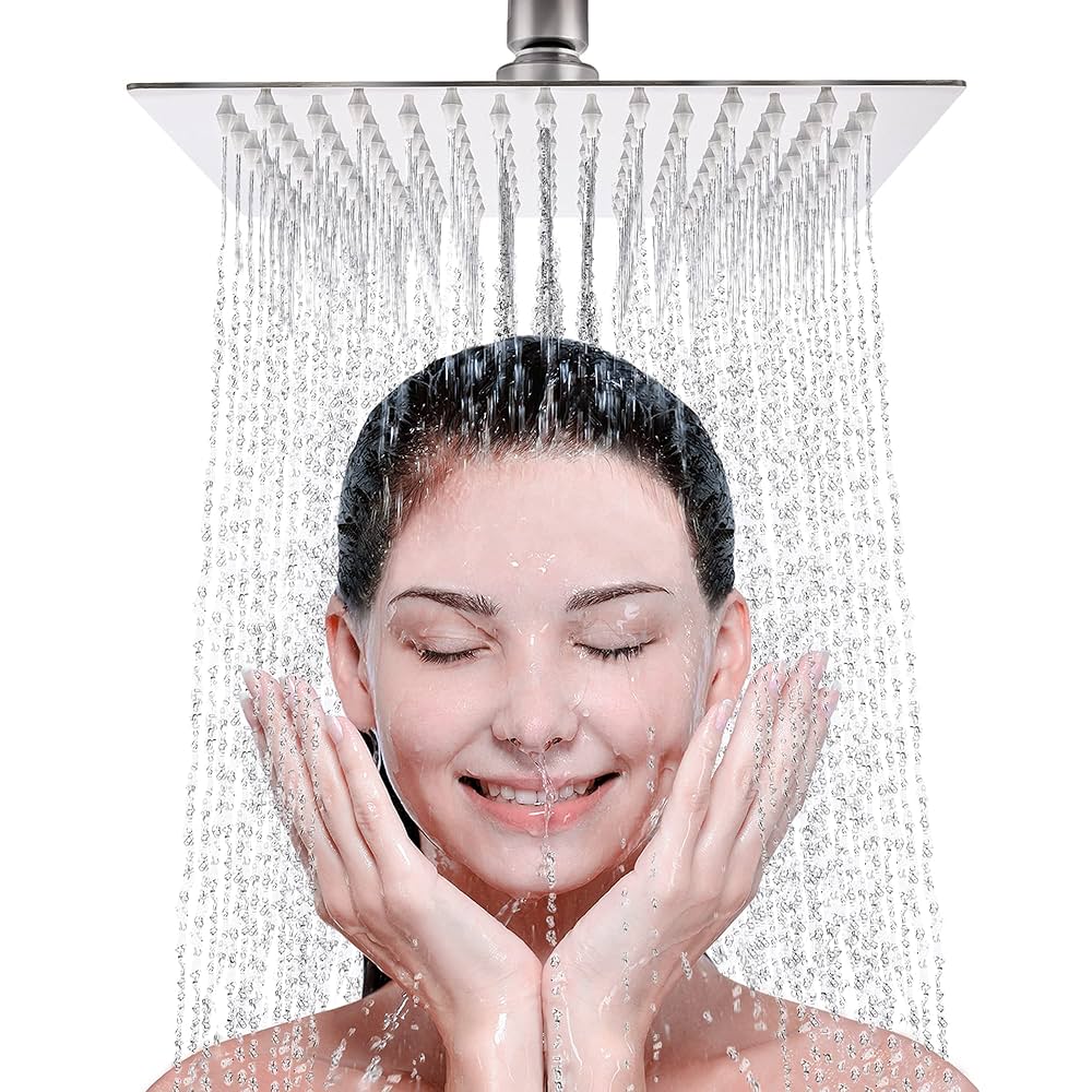 Stainless Steel Rainfall Shower Head with Extension Arm