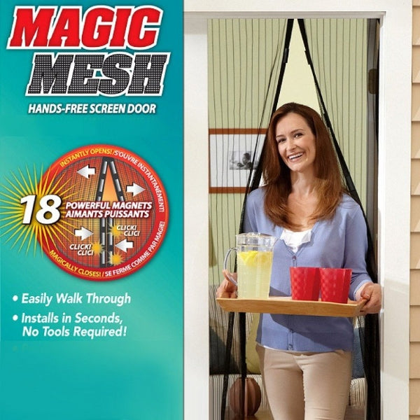Hands-Free Magnetic Screen Door Mesh