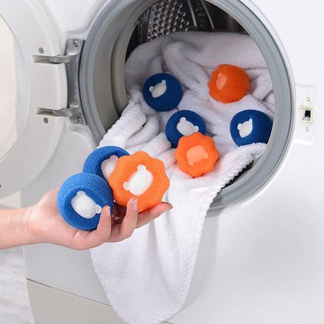 2 Piece Washing Machine Reusable Hair Catcher / Cleaning Balls