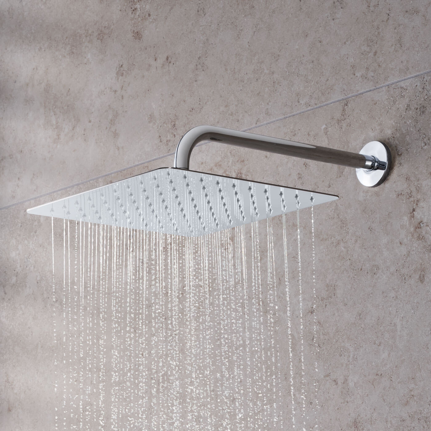 Stainless Steel Rainfall Shower Head with Extension Arm