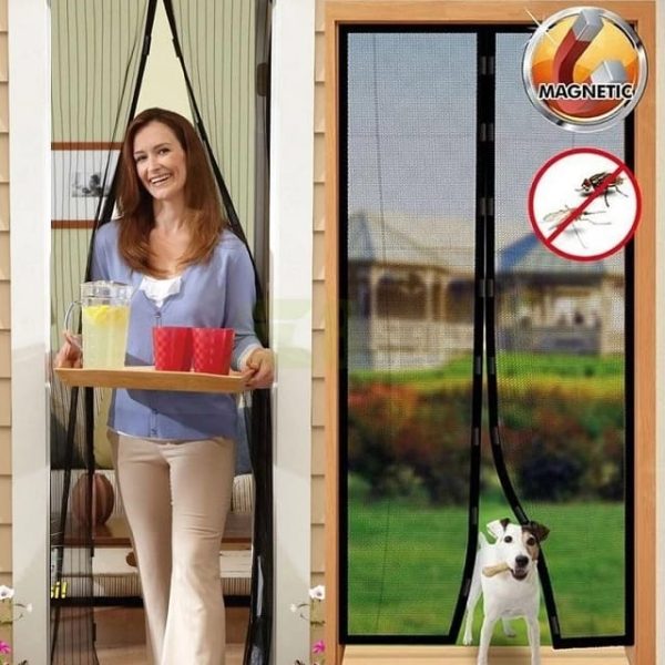 Hands-Free Magnetic Screen Door Mesh