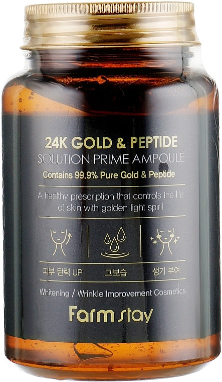 Farmstay 24K Gold & Peptide Solution Prime Ampoule
