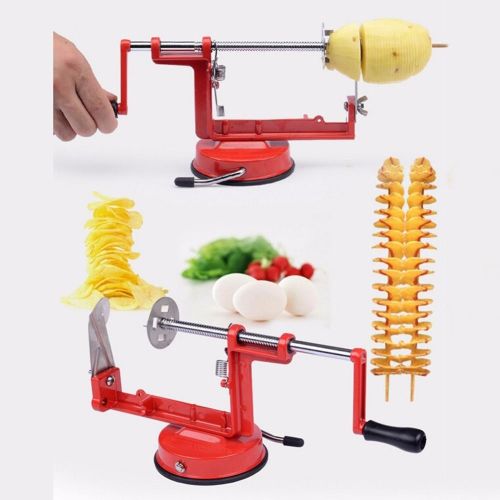 Potato Machine Slicer Cutter Spiral Tornado Twister Chips Manual Stainless Steel freeshipping - Dealz4all Store