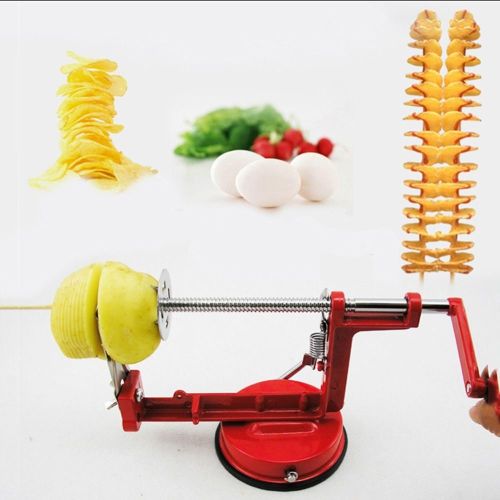 Potato Machine Slicer Cutter Spiral Tornado Twister Chips Manual Stainless Steel freeshipping - Dealz4all Store