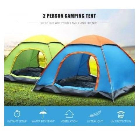 2 Man Tent in Zipper Bag - Lightweight & Easy to Install (200 X 150 X 110 Cm) freeshipping - Dealz4all Store