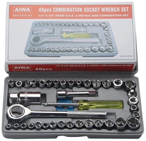 40 Piece Combination Socket Wrench Set freeshipping - Dealz4all Store