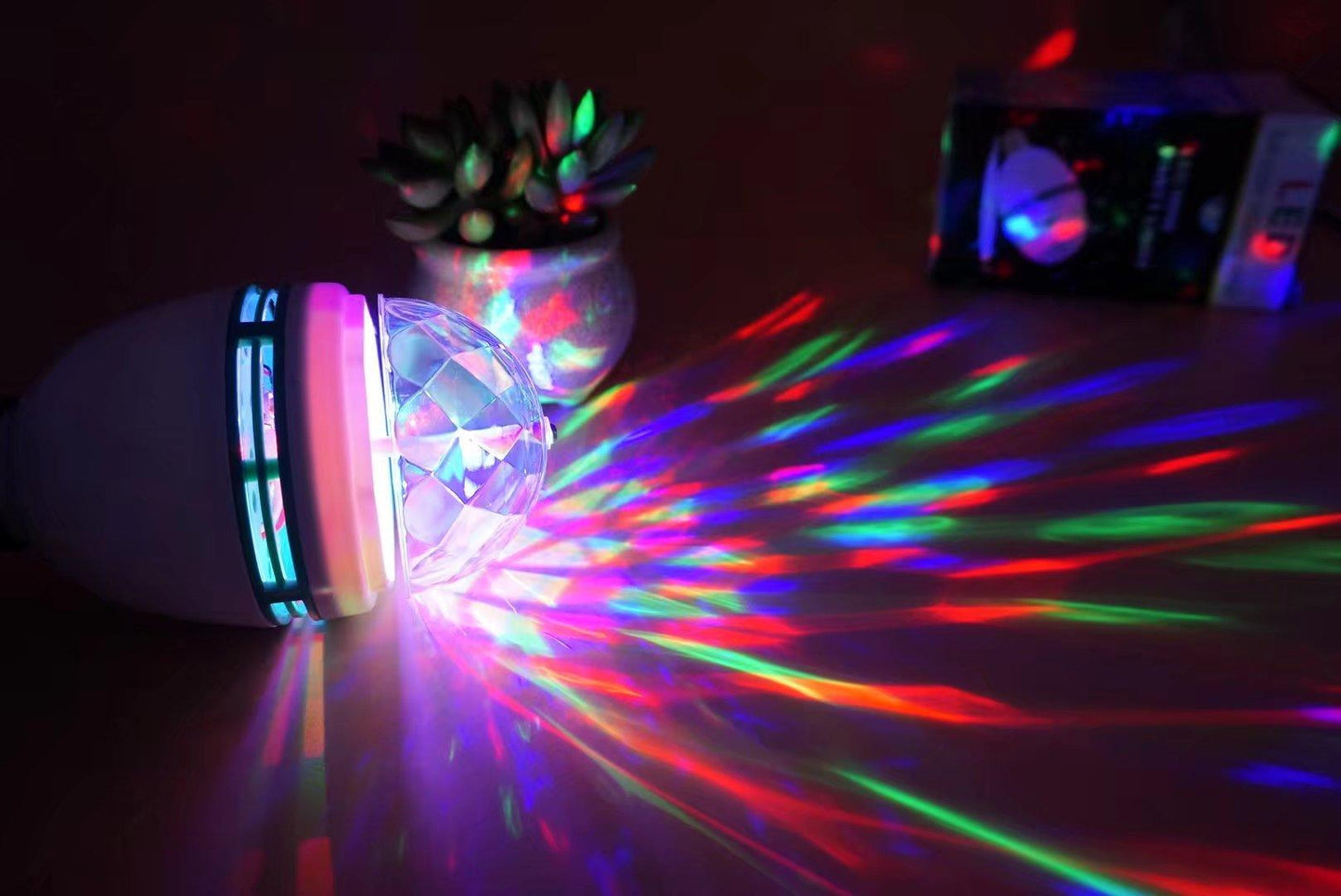 Full Colors Rotating Disco Party Light with Plug Adapter freeshipping - Dealz4all Store