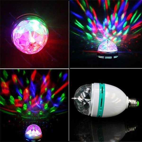 Full Colors Rotating Disco Party Light with Plug Adapter freeshipping - Dealz4all Store