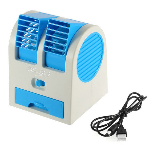 Mini Silent USB Dual-port Bladeless Cooling Fan