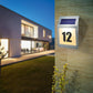 Stainless Steel Solar Powered House Number Sign