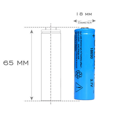 18650 Rechargeable Batteries (2 Per Pack)