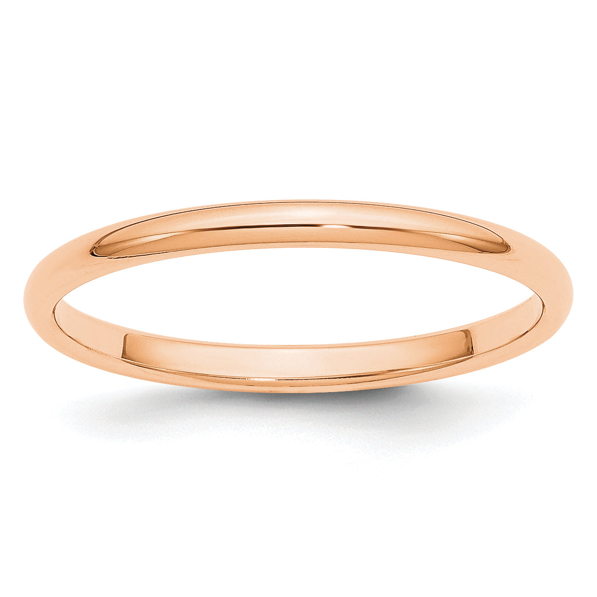 Rose Gold Stainless Steel Ring - Size 6 (M)
