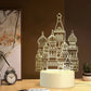 Creative 3D Castle Night Light