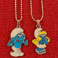 Kids Smurf Enameled Necklace