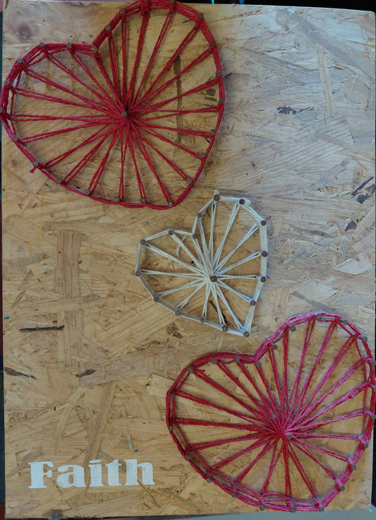 String Heart Wall Art