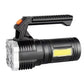 Super Bright USB Rechargeable 4 x LED COB Flashlight with Side Light