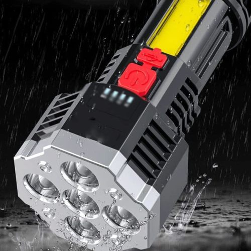 Lightweight Outdoor Rechargeable Flashlight 30W 5 LED