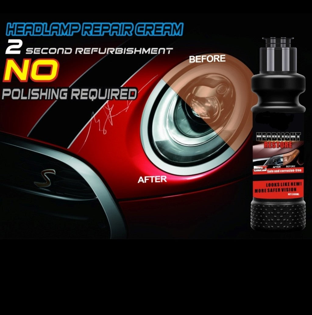 Headlight Lens Restoration Cream Kit