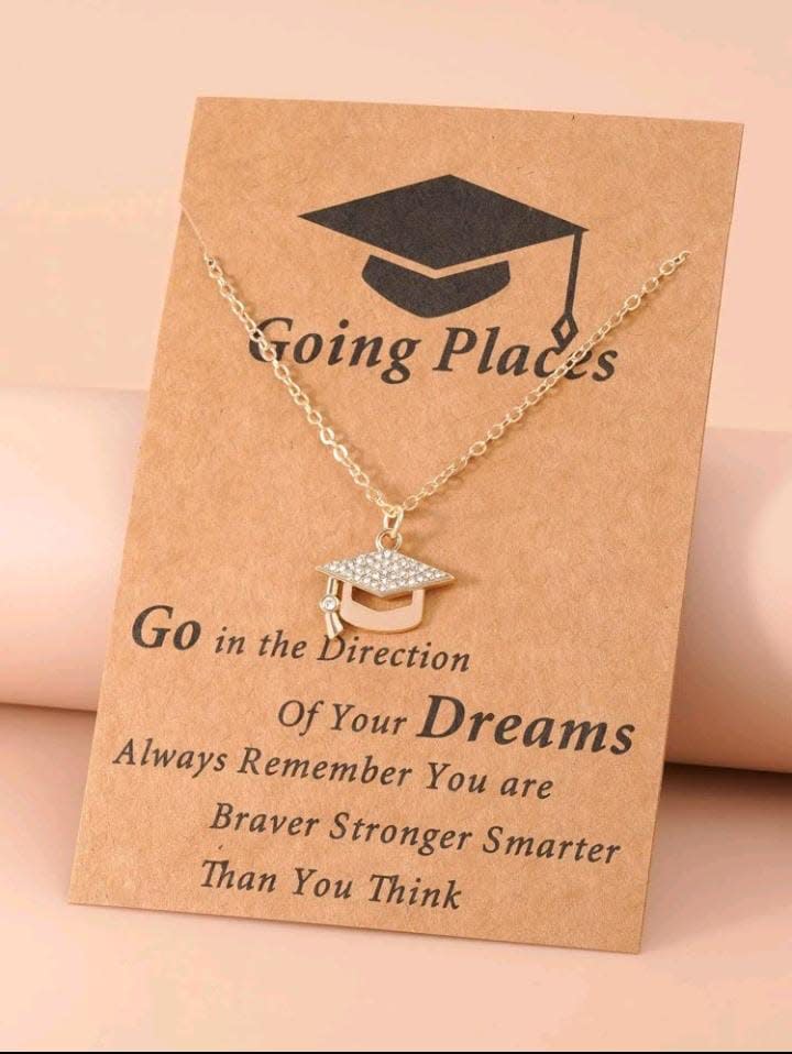 Graduation Hat Charm Necklace