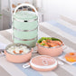 Thermal Insulated Stainless Steel Triple Layer Lunch Box