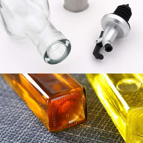 Household Square Glass Oil Kettle 500ML