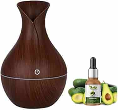 USB LED Deep Wood Grain Ultrasonic Aroma Humidifier