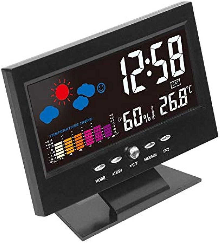Electronic Digital Temperature Humidity Clock