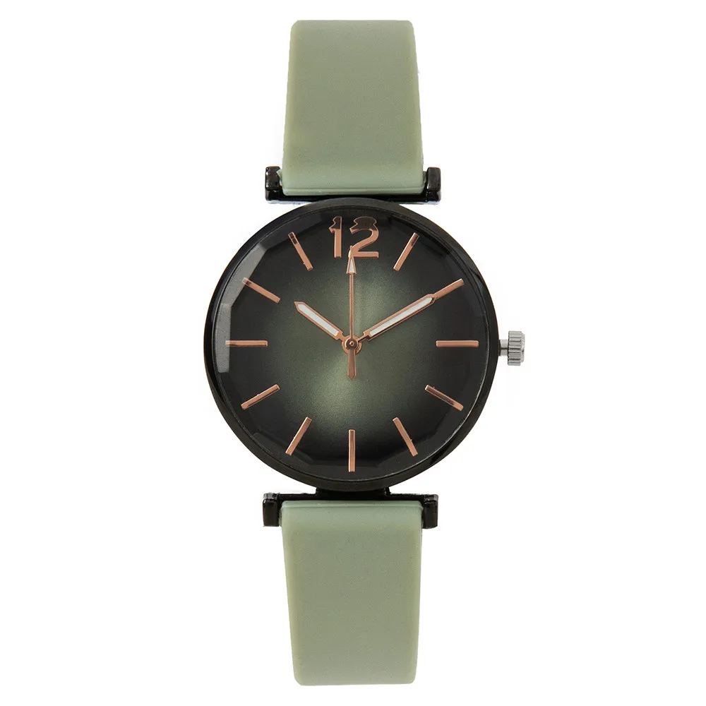 Ladies Fashion Watch With Green Strap