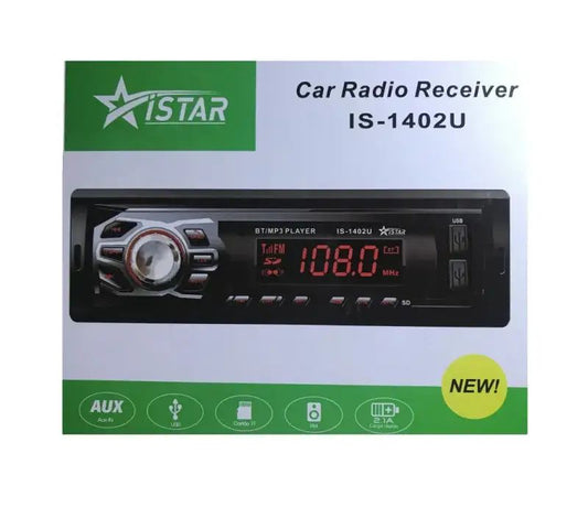 Bluetooth Car Radio. Dual USB, MP3, SD, Aux, FM Radio.