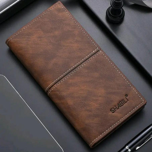 Men's Long PU Leather Wallet