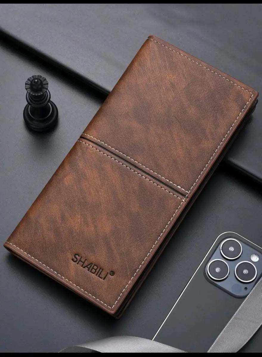 Men's Long PU Leather Wallet