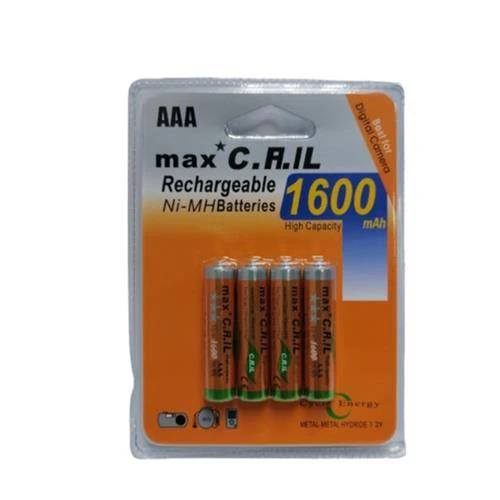 AAA Ni-MH Rechargeable Batteries 1600 mAh Pack of 4