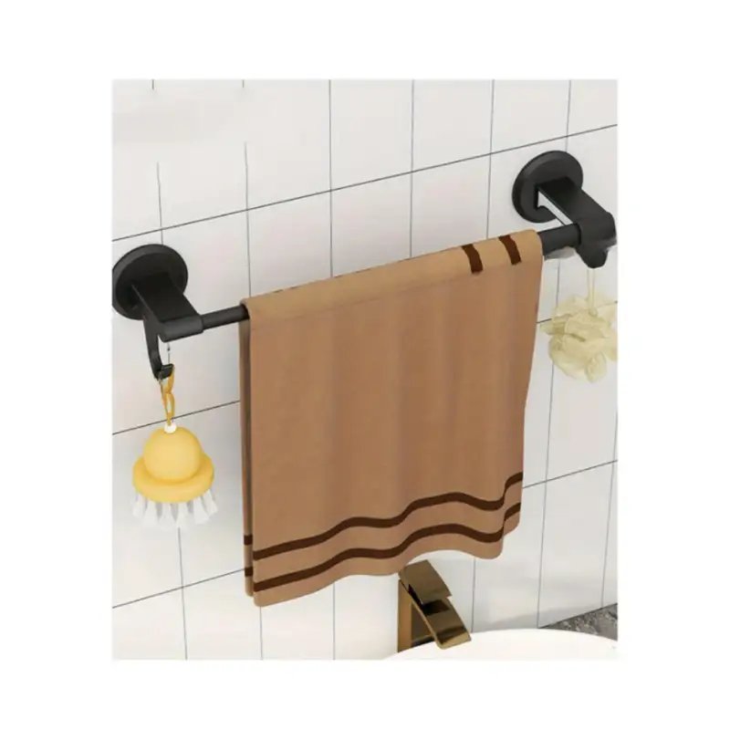 Towel Bar With Hook (White)