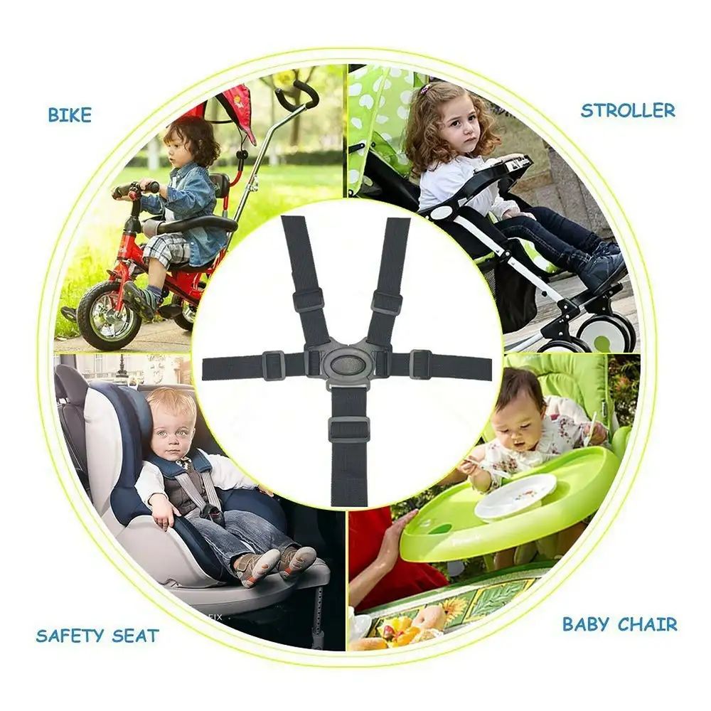 Baby Universal 5 Point Harness Belt Adjustable Strap for Stroller